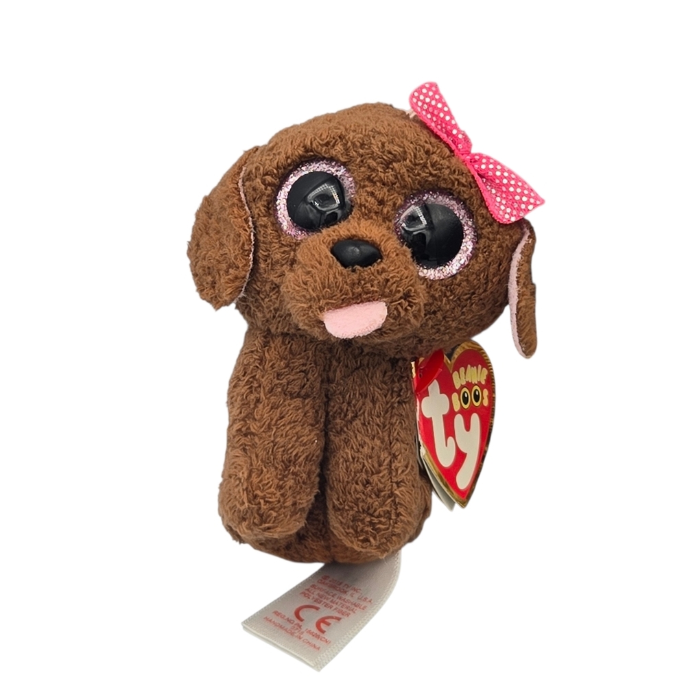 TY Beanie Boos 3" MADDIE Poodle Dog Keychain Clip Stuffed Animal Plush